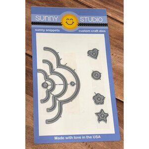 Sunny Studio SS-034 Crescent Tag Topper Dies For Crafts Made In USA 9 PIECE